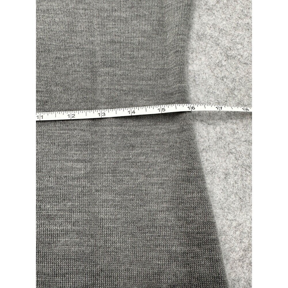J.CREW Midi Sweater Dress Gray Merino Wool Long Sleeve Collared Women's XSmall - Picture 7 of 11